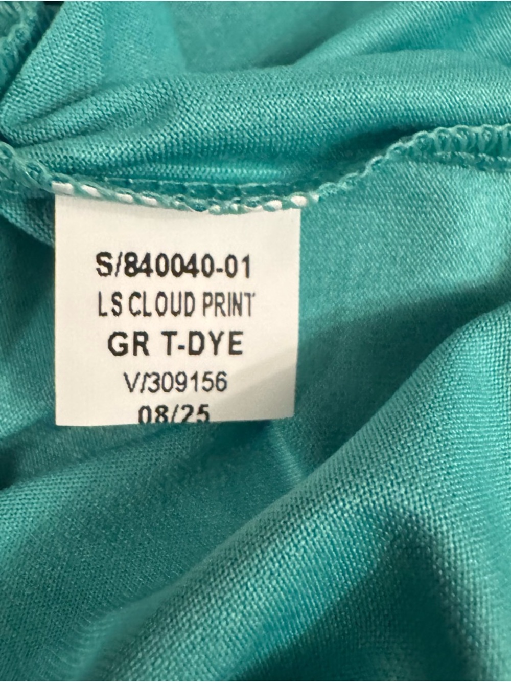 Old Navy Boys XL Long-Sleeve Tee with Gold Script Teal Tie-Dye Soccer Athletic - Picture 9 of 17
